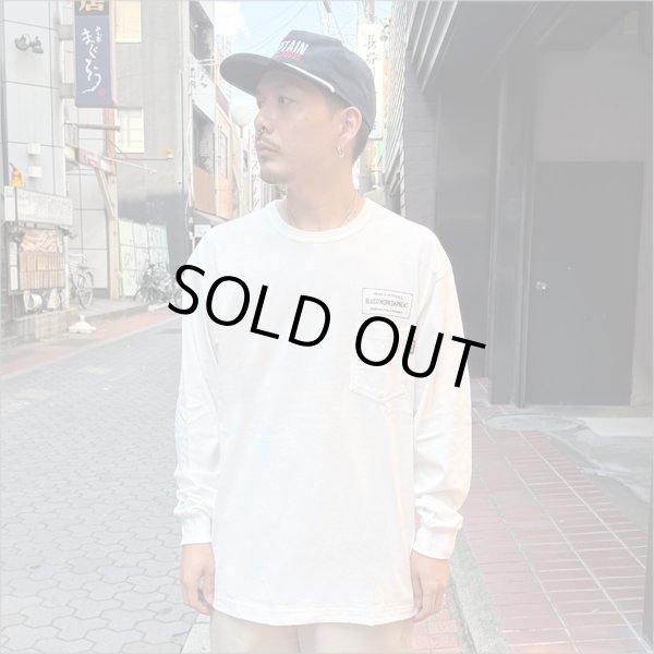 画像2: BLUCO ブルコ ポケット L/S TEE -TICKET- WHITE (2)
