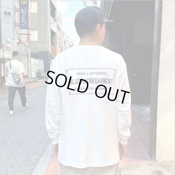 画像3: BLUCO ブルコ ポケット L/S TEE -TICKET- WHITE (3)