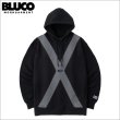 画像1: 【送料無料】BLUCO ブルコ スウェットフーディー -ATTENTION- BLACK (1)