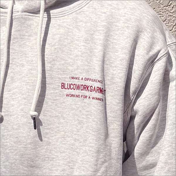 画像4: 【送料無料】BLUCO ブルコ スウェットフーディー -TICKET- ASH (4)