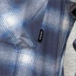 画像4: 【送料無料】BLUCO ブルコ プリントフランネルチェックシャツ -OMBRE- NAVY (4)