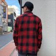 画像3: 【送料無料】BLUCO ブルコ ヘビーフランネルチェックシャツ -BUFFALO- RED (3)