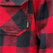 画像4: 【送料無料】BLUCO ブルコ ヘビーフランネルチェックシャツ -BLOCK- RED (4)