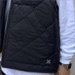 画像4: 【送料無料】BLUCO ブルコ ナイロンリップ キルティングベスト BLACK (4)