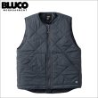 画像1: 【送料無料】BLUCO ブルコ ナイロンリップ キルティングベスト GRAY (1)