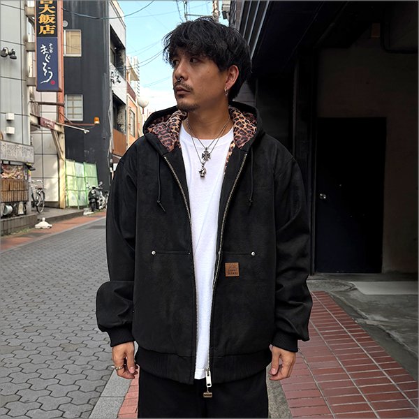 画像2: 【送料無料】BLUCO×PANTYDROPPER  シンセティックレザー アクティブジャケット BLACK (2)