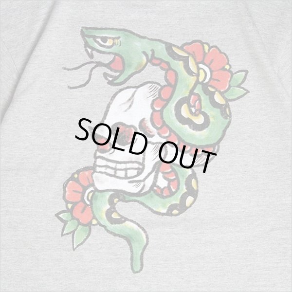 画像4: 【50%OFF】CharlieB チャーリービー Skull & Snake Tシャツ GRAY (4)