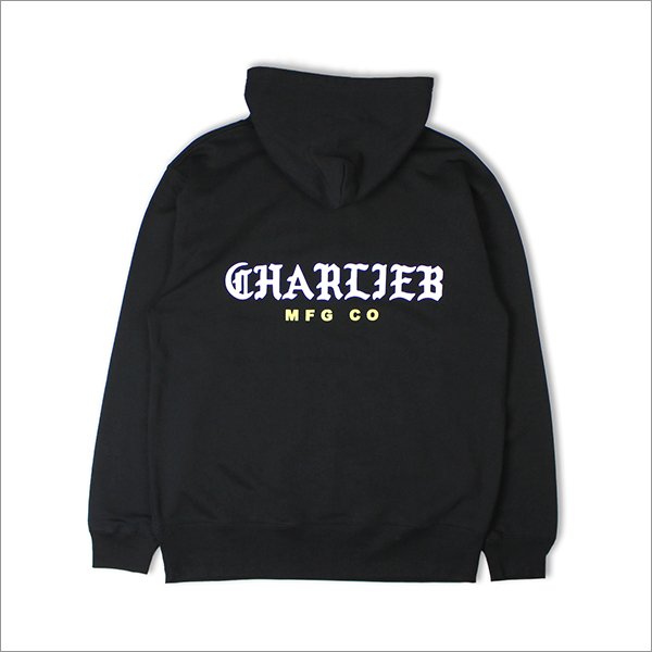 画像2: 【40%OFF】【送料無料】CharlieB チャーリービー BLKLT P/Oパーカー BLACK (2)