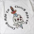 画像5:  CharlieB チャーリービー Skull Dagger L/S Tシャツ WHITE (5)