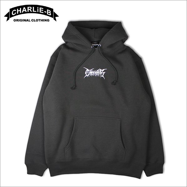 画像1: 【40％OFF】【送料無料】CharlieB チャーリービー DM Logo P/Oパーカー SUMI (1)