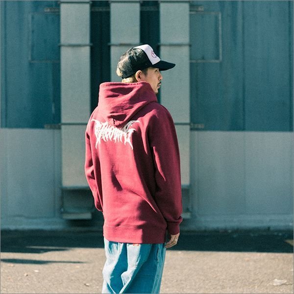 画像7: 【40%OFF】【送料無料】CharlieB チャーリービー DM Logo P/Oパーカー BURGUNDY (7)