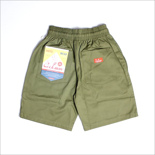 画像2: COOKMAN クックマン Chef ショーツ OLIVE GREEN (2)