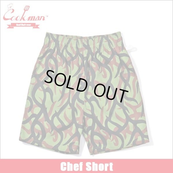画像1: COOKMAN クックマン Chef ショーツ TRIBAL CAMO OLIVE (1)