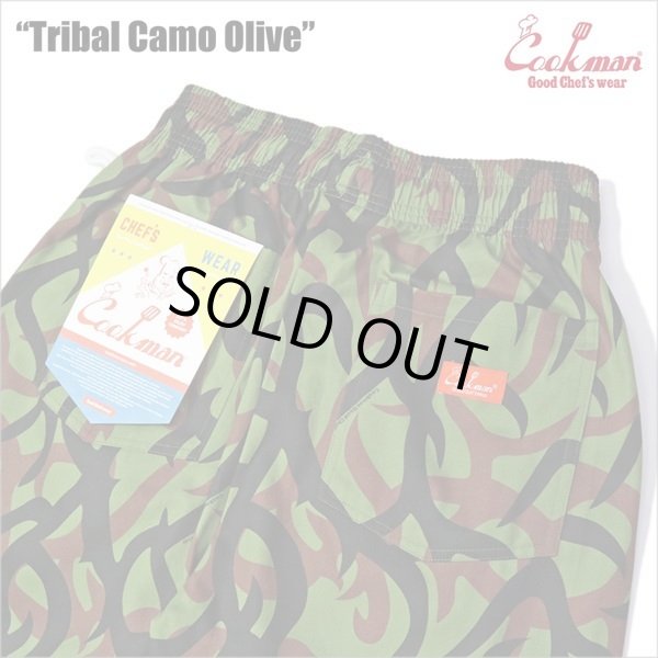 画像5: COOKMAN クックマン Chef ショーツ TRIBAL CAMO OLIVE (5)