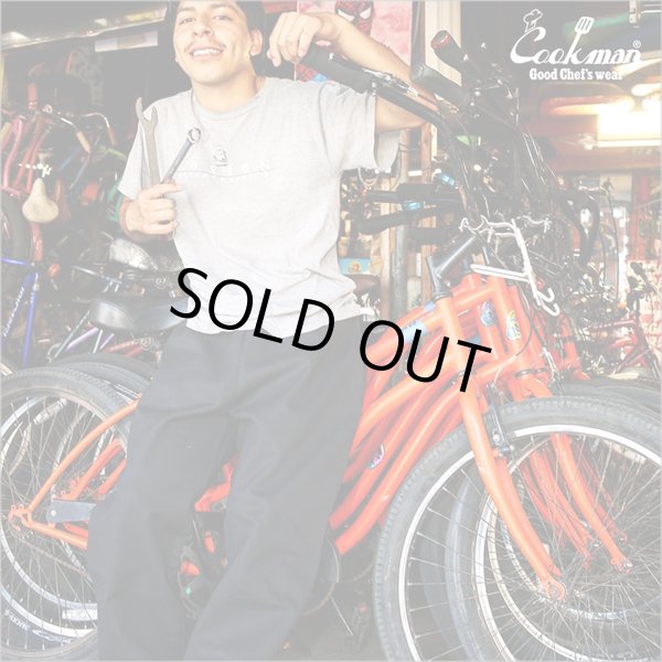 画像5: 【送料無料】COOKMAN クックマン Semiwide Chef パンツ Duck Canvas BLACK (5)