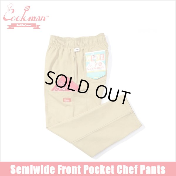 画像1: 【送料無料】COOKMAN クックマン Semiwide Chef パンツ Front Pocket Duck Canvas PEANUTS (1)