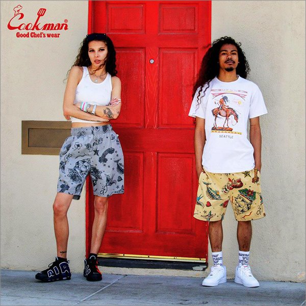 画像5: COOKMAN クックマン Chef ショーツ Old Tattoo BEIGE (5)