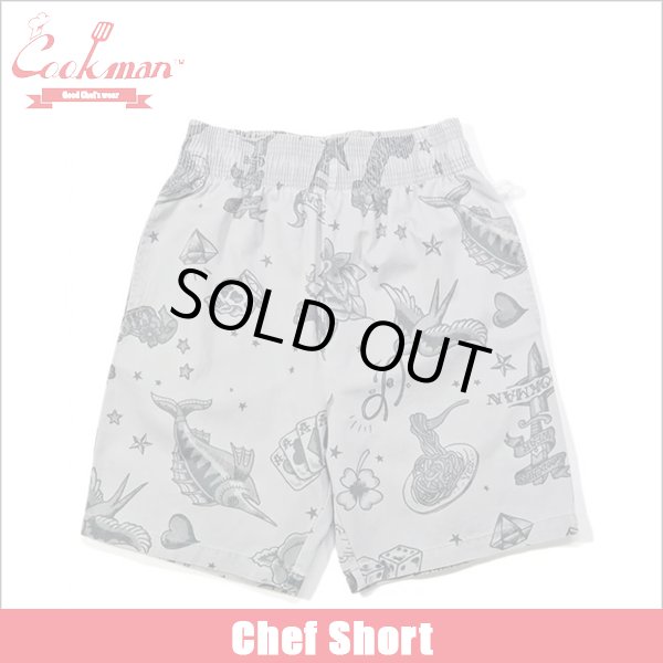 画像1: COOKMAN クックマン Chef ショーツ Old Tattoo GRAY (1)