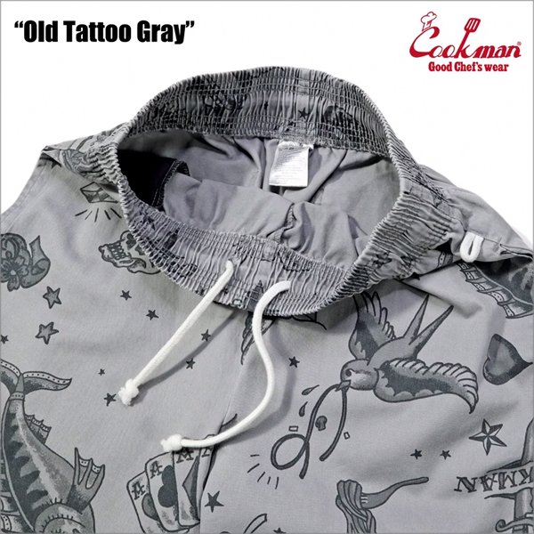 画像3: COOKMAN クックマン Chef ショーツ Old Tattoo GRAY (3)