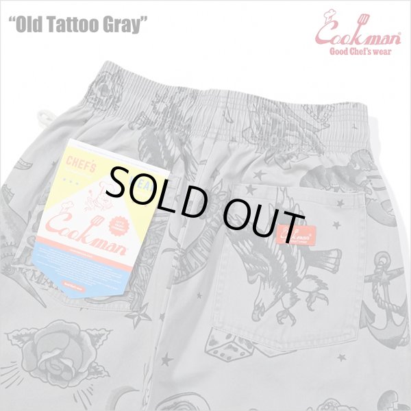 画像4: COOKMAN クックマン Chef ショーツ Old Tattoo GRAY (4)