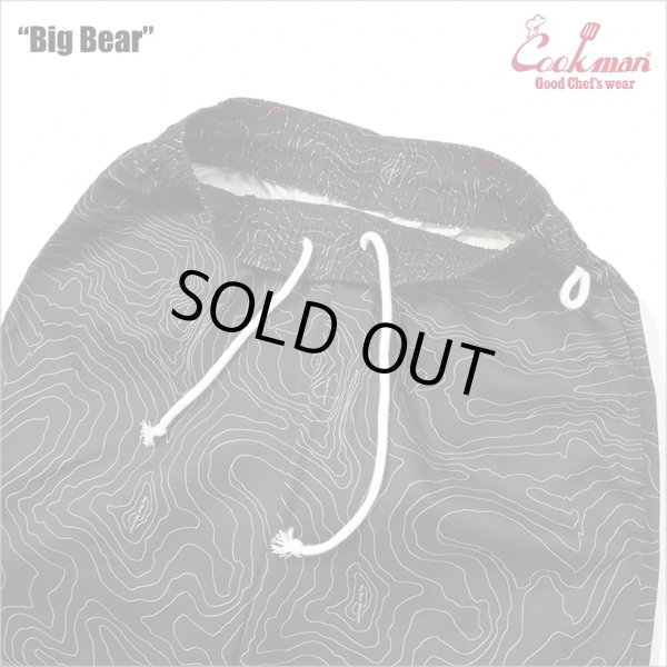 画像3: COOKMAN クックマン Chef ショーツ Front Pocket Big Bear BLACK (3)