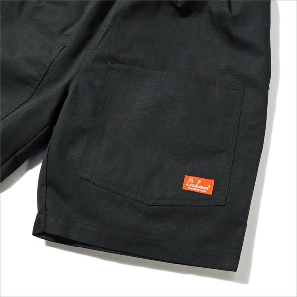 画像4: COOKMAN クックマン Chef ショーツ Front Pocket Ripstop BLACK (4)