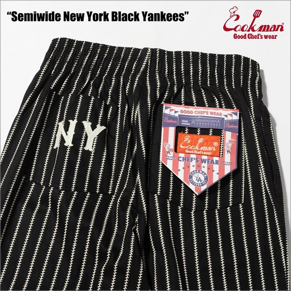 画像4: 【送料無料】COOKMAN クックマン Semiwide Chef パンツ Negro Leagues NY Black Yankees (4)