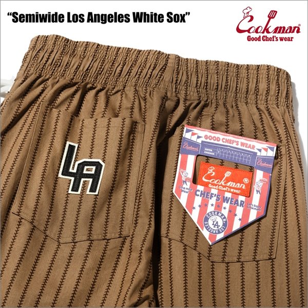 画像4: 【送料無料】COOKMAN クックマン Semiwide Chef パンツ Negro Leagues LA White Sox (4)
