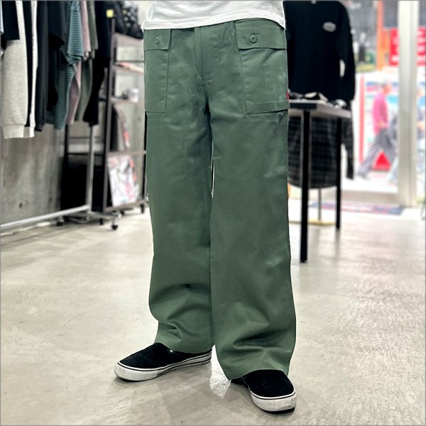 画像2: 【送料無料】COOKMAN クックマン Monkey パンツ Herringbone OLIVE (2)