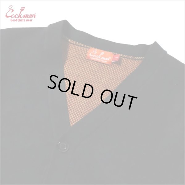 画像4: 【送料無料】COOKMAN クックマン Knitted Cardigan Flame BLACK (4)