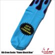 画像3: COOKMAN クックマン Rib Crew Socks Flame BLACK/BLUE (3)