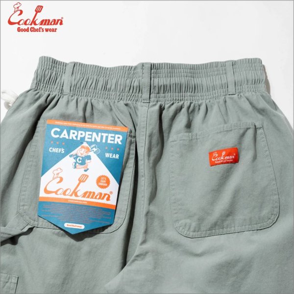 画像4: 【送料無料】COOKMAN クックマン Carpenter's パンツ Canvas Still Water (4)