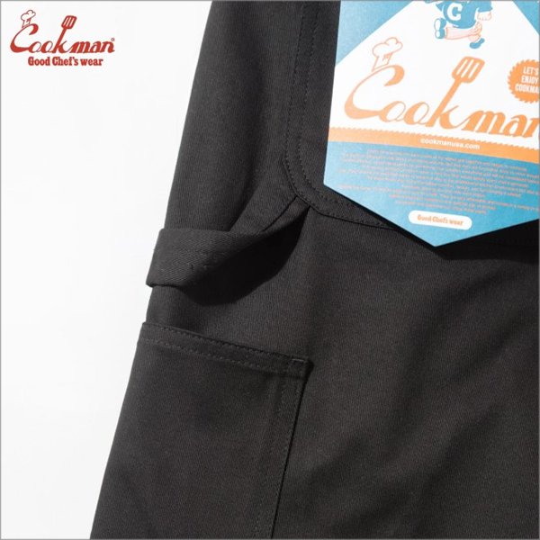 画像4: 【送料無料】COOKMAN クックマン Carpenter's ショーツ BLACK (4)