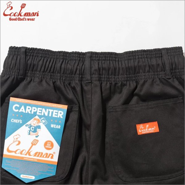 画像6: 【送料無料】COOKMAN クックマン Carpenter's ショーツ BLACK (6)