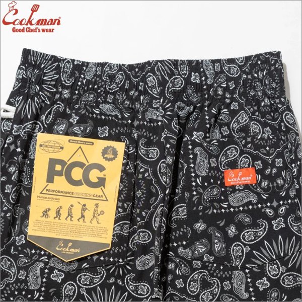 画像4: 【送料無料】COOKMAN クックマン Chef ショーツ Light Paisley BLACK (4)