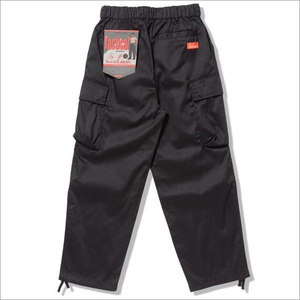 画像4: 【送料無料】COOKMAN クックマン Tactical Cargo パンツ BLACK (4)