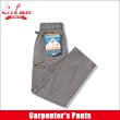 画像1: 【送料無料】COOKMAN クックマン Carpenter's パンツ Hickory BLACK (1)
