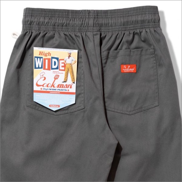 画像4: COOKMAN クックマン High-Wide Chef パンツ CHARCOAL GRAY (4)