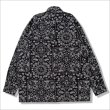 画像2: 【送料無料】COOKMAN クックマン L/Sワークシャツ Paisley BLACK (2)