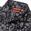 画像4: 【送料無料】COOKMAN クックマン L/Sワークシャツ Paisley BLACK (4)