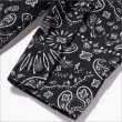 画像5: 【送料無料】COOKMAN クックマン L/Sワークシャツ Paisley BLACK (5)
