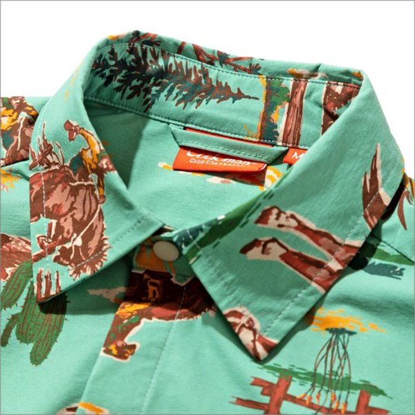 画像4: 【送料無料】COOKMAN クックマン L/Sワークシャツ Western L.BLUE (4)