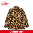 画像1: 【送料無料】COOKMAN クックマン L/Sワークシャツ Tribal Camo BEIGE (1)
