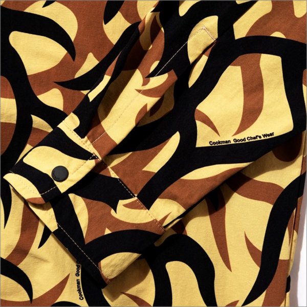 画像5: 【送料無料】COOKMAN クックマン L/Sワークシャツ Tribal Camo BEIGE (5)