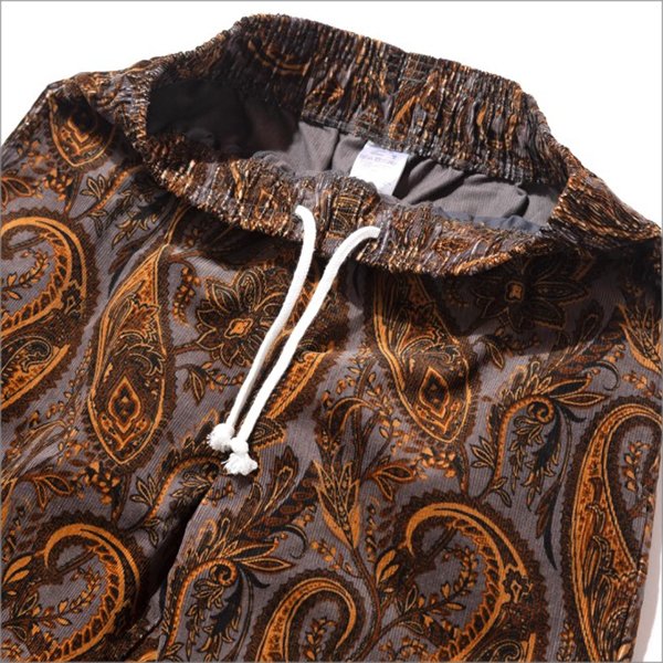 画像3: 【送料無料】COOKMAN クックマン Semiwide Chef パンツ コーデュロイ Paisley BROWN (3)