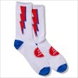 画像2: COOKMAN クックマン Rib Crew Socks Lightning White (2)