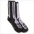 画像2: COOKMAN クックマン Rib Crew Socks Bone Black (2)