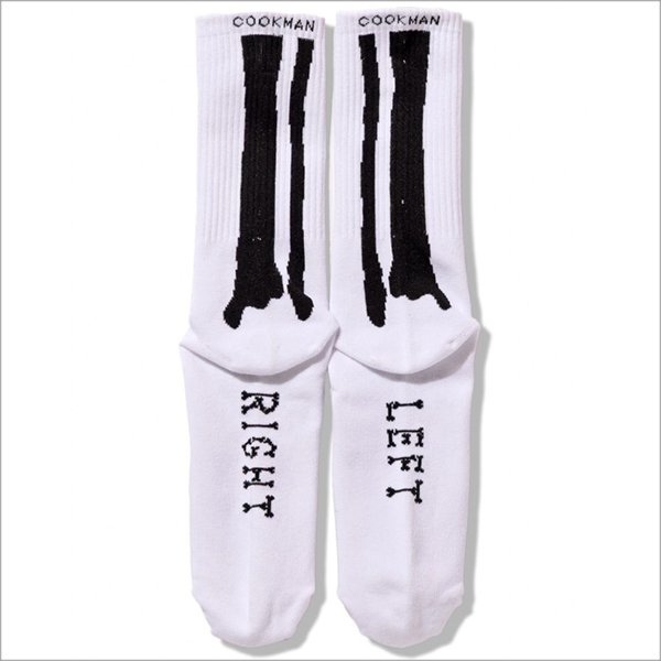 画像4: COOKMAN クックマン Rib Crew Socks Bone White (4)