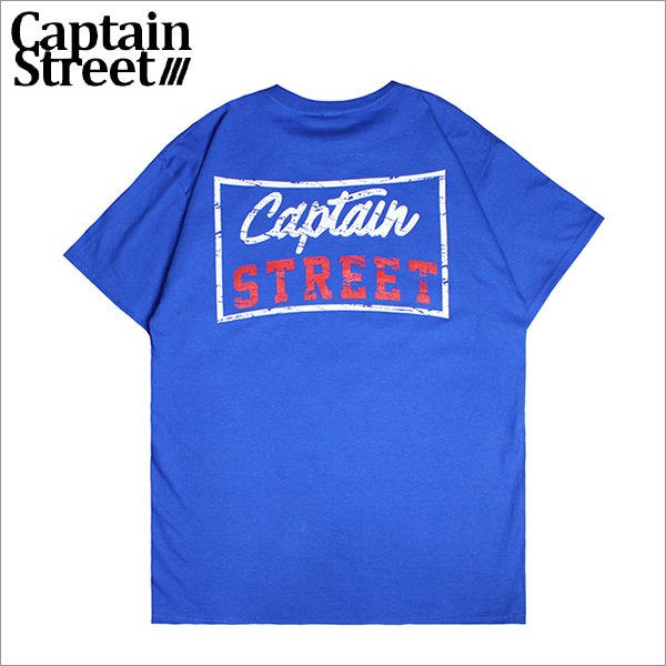 画像1: 【50%OFF】CAPTAIN STREET Sign Tシャツ BLUE キャプテンストリート (1)