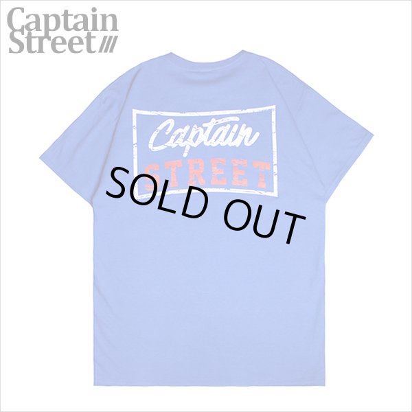 画像1: 【70%OFF】CAPTAIN STREET Sign Tシャツ BLUE キャプテンストリート (1)